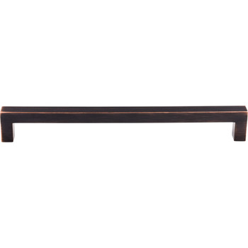 Top Knobs, Nouveau / Appliance, Square Bar, 18" Straight Appliance Pull, Tuscan Bronze
