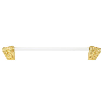 Edgar Berebi, Urban Metro, Rivoli II, 8" Straight Appliance Pull, Clear with Satin Gold - Alt image