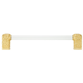 Edgar Berebi, Urban Metro, Via Veneto II, 12" (305mm) Straight Appliance Pull, Clear with Satin Gold