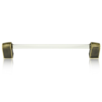 Edgar Berebi, Urban Metro, Oxford II, 8" Straight Appliance Pull, Burnish Brass - Alt image