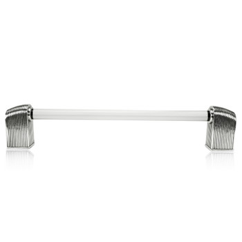 Edgar Berebi, Urban Metro, Oxford II, 14" Straight Appliance Pull, Burnish Silver Plate