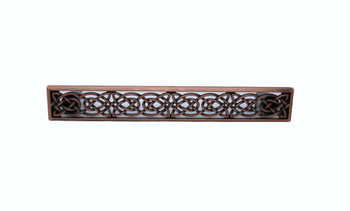 Buck Snort Lodge, Celtic, 5 1/8" Ornate Straight Pull, Satin Copper Oxidized