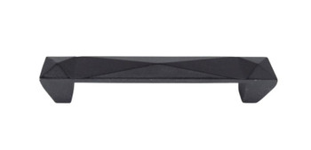 Buck Snort Lodge, Rustic and Lodge, 3 3/4" (96mm) Pyramid Pull, Matte Black