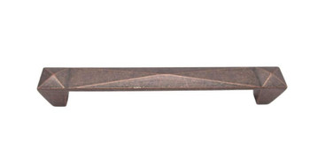Buck Snort Lodge, Rustic and Lodge, 5" Pyramid Pull, Copper Oxidized