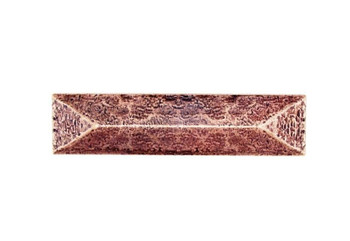 Buck Snort Lodge, Rustic and Lodge, 6 3/8" Pyramid Pull, Copper Oxidized