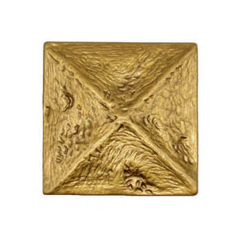 Buck Snort Lodge, Rustic and Lodge, Rustic Pyramid Knob, Lux Gold