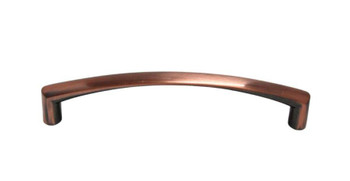 Buck Snort Lodge, Traditional and Modern, 5" Modern Curved Pull, Satin Copper Oxidized