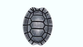 Buck Snort Lodge, Tropical and Coastal, Turtle Shell Knob, Pewter Oxidized