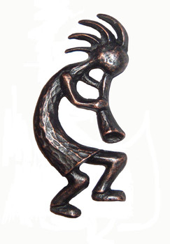 Buck Snort Lodge, Western, Kokopelli Facing Right Knob, Oil Rubbed Bronze