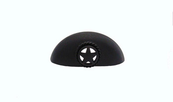 Buck Snort Lodge, Western, 3" Star Cup Pull, Matte Black