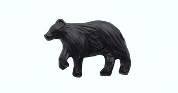 Buck Snort Lodge, Wildlife, Bear Facing Left Knob, Matte Black