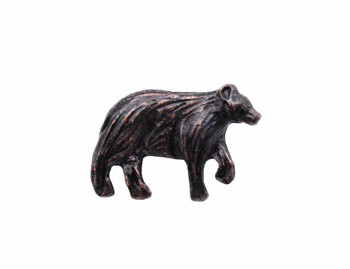 Buck Snort Lodge, Wildlife, Bear Facing Right Knob, Oil Rubbed Bronze