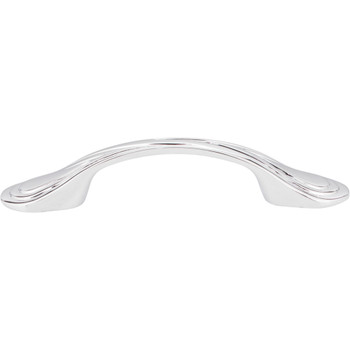 Elements, Westbury, 3" Curved Pull, Polished Chrome - alternate view