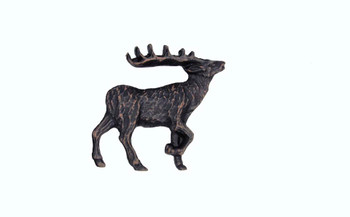 Buck Snort Lodge, Wildlife, Walking Elk Facing Right Knob, Oil Rubbed Bronze