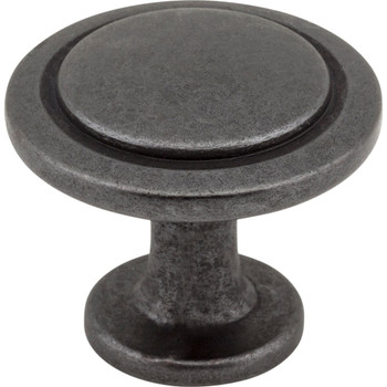 Elements, Gatsby, 1 1/4" Round Knob, Gunmetal