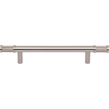 Top Knobs, Garrison, Burnham, 5 1/16" (128mm) Bar Pull, Brushed Satin Nickel