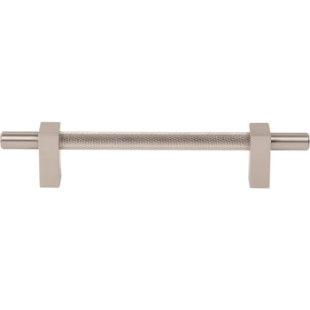 Jeffrey Alexander, Larkin 3, 5 1/16" (128mm) Bar Pull with Knurled Center, Satin Nickel - alt image 1