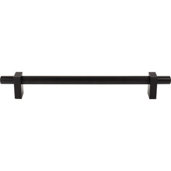 Jeffrey Alexander, Larkin 3, 12" (305mm) Bar Appliance Pull with Knurled Center, Matte Black - alt image 1