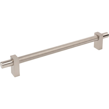 Jeffrey Alexander, Larkin 3, 12" (305mm) Bar Appliance Pull with Knurled Center, Satin Nickel