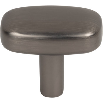 Jeffrey Alexander, Loxley, 1 1/2" Rectangle Knob, Brushed Pewter - alt image 1