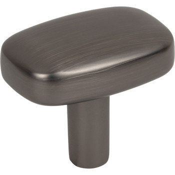 Jeffrey Alexander, Loxley, 1 1/2" Rectangle Knob, Brushed Pewter