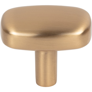 Jeffrey Alexander, Loxley, 1 1/2" Rectangle Knob, Satin Bronze - alt image 1