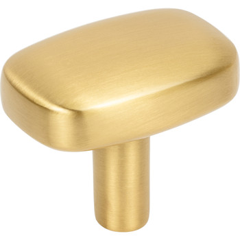 Jeffrey Alexander, Loxley, 1 1/2" Rectangle Knob, Brushed Gold