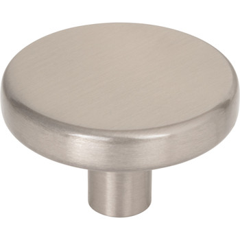 Elements, Gibson, 1 5/8" Round Knob, Satin Nickel