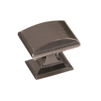 Amerock, Candler, 1 1/4" (32mm) Rectangle Knob, Gunmetal