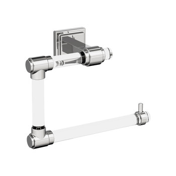 Amerock, Glacio, Towel Ring, Clear with Polished Chrome