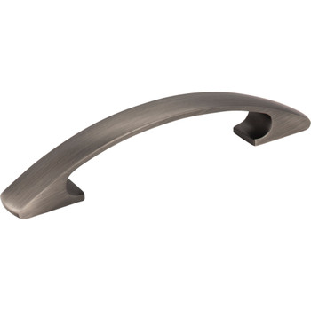Elements, Strickland, 3 3/4" (96mm) Curved Pull, Brushed Pewter