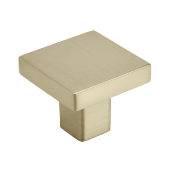 Amerock, Monument, 1 3/16" Square Knob, Golden Champagne