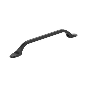 Amerock, Ravino, 6 5/16" (160mm) Curved Pull, Flat Black