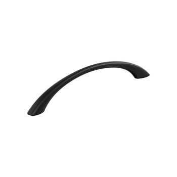 Amerock, Everyday Basics, Vaile, 6 5/16" (160mm) Curved Pull, Matte Black