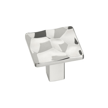 Amerock, Kamari, 1 3/16" (30mm) Square Knob, Polished Nickel