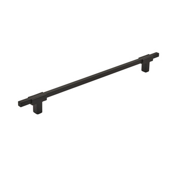 Amerock, Urbanite, 10 1/16" (256mm) Bar Pull, Matte Black with Matte Black