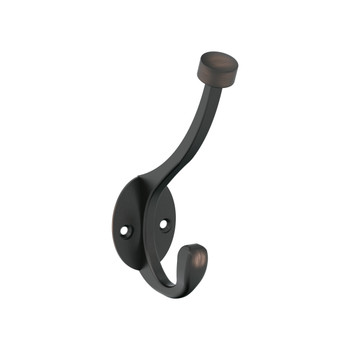 Amerock, Adare, Decorative Double Prong Wall Hook, Oil Rubbed Bronze