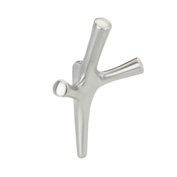 Amerock, Kodiak, Decorative Triple Prong Wall Hook, Satin Nickel