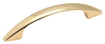 Amerock, Everyday Basics, Arc, 3" (76mm) Curved Pull, Polished Brass