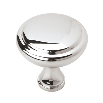 Amerock, Everyday Basics, Arden, 1 1/4" (32mm) Round Knob, Polished Chrome