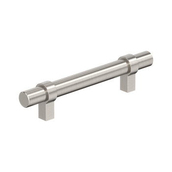 Amerock, Everyday Basics, Central, 3 3/4" (96mm) Bar Pull, Satin Nickel