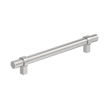 Amerock, Everyday Basics, Central, 6 5/16" (160mm) Bar Pull, Polished Chrome