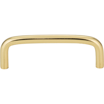 Elements, Torino, 3 1/2" Wire Pull, Polished Brass - alternate view