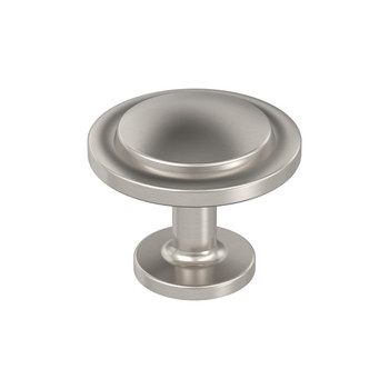 Amerock, Everyday Basics, Loop, 1 3/16" (30mm) Round Knob, Satin Nickel