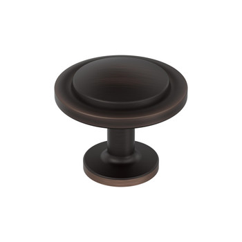 Amerock, Everyday Basics, Loop, 1 3/16" (30mm) Round Knob, Oil Rubbed Bronze