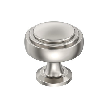 Amerock, Winsome, 1 1/4" Round Knob, Polished Nickel