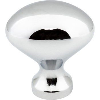 Elements, Merryville, 1 1/8" Oval Knob, Polished Chrome - alt image