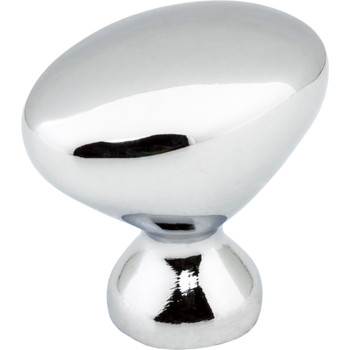 Elements, Merryville, 1 1/4" (32mm) Oval Knob, Polished Chrome