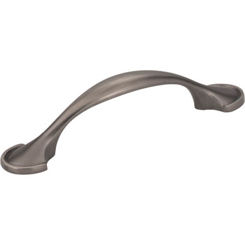 Elements, Watervale, 3" (76mm) Curved Pull, Brushed Pewter