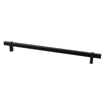 Berenson, Rivet Rebel, 18" Bar Appliance Pull, Matte Black